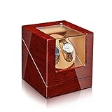 [Design exquis] Design naturel élégant fait à la main, coque en bois de qualité supérieure avec vernis piano, intérieur avec oreiller en PU ultra doux et flexible. La conception antimagnétique rend votre montre plus sûre dans le boîtier du remontoir de montre.