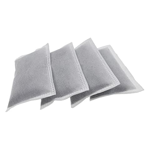 4 Pack Activated Charcoal Odor Absorbing Filter Refill Deodorizer Compatible with iTouchless Trash Cans 8 Gallon and Larger Cover