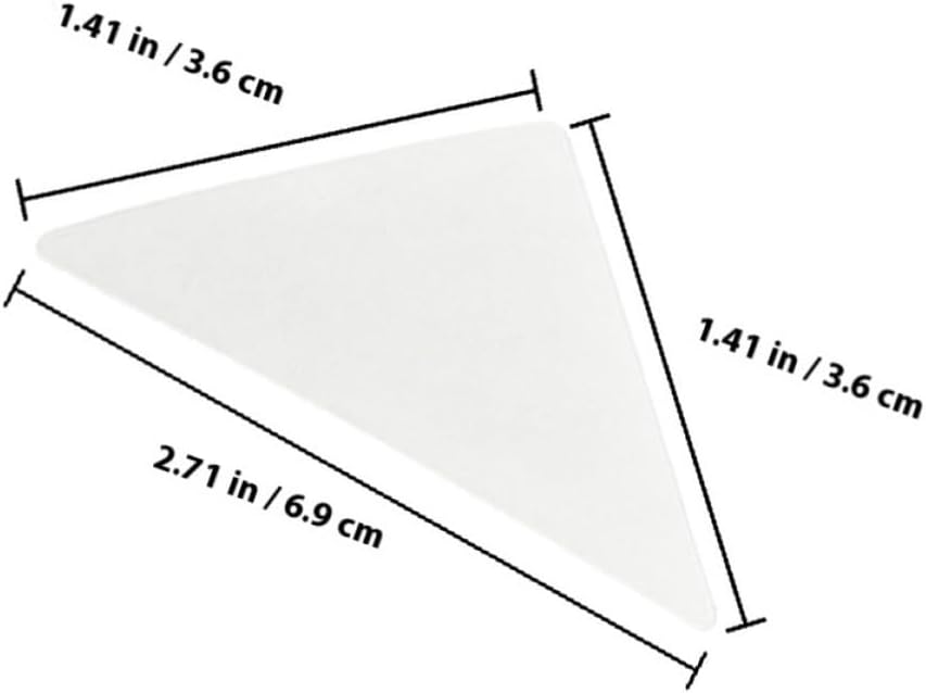 180pcs Shirt Collar Stays Triangle PVC Adhesive Inserts for Men