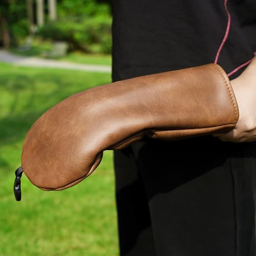 Craftsman Golf Genuine Leather Classic Golf Club Cover Fairway Wood