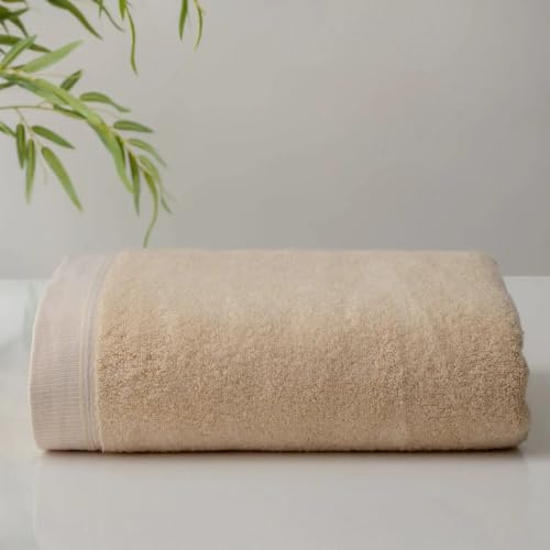 Image of Spread Spain Bamboo Towels for Bath, Towels for Bath Large Size, Bamboo Bath Towel High Absorbent & Soft, 360 GSM, 4pc Set Bath Towel for Men /Women