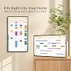 JAV Digital Calendar 25 Inch Electronic Wall Planner Smart Touchscreen Interactive Display & Chore Chart for Home & Meal Planning - Wall/Desk Mount, Wi-Fi Sync, Digital Photo Frame
