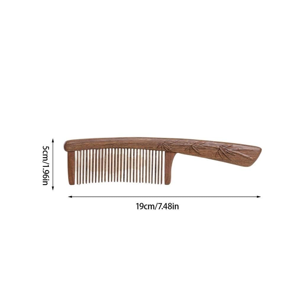 Peine Para Peinar Peine de mango largo de madera maciza, peine rectangular for mujer, peine de ducha for baño, herramientas for el cuidado y peinado del cabello Peine Para El Cabello