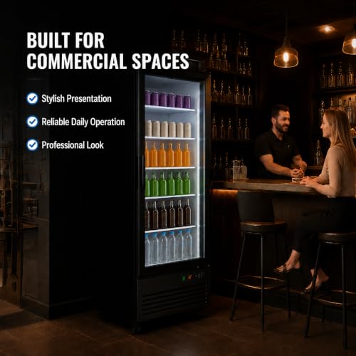 Image of Garvee 13.4 Cu. Ft. Commercial Glass Door Display Refrigerator