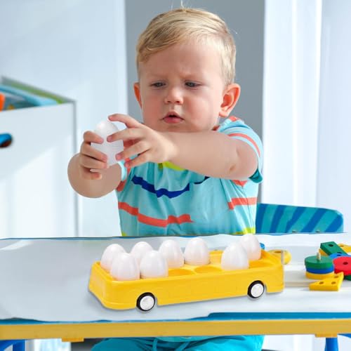 Jeu éducatif de tri des formes avec œufs multicolores robustes - 2