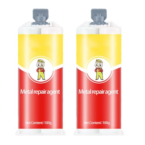 Colle Puissante Pour Métal | Colle De Réparation Universelle | Adhésif Haute Température | Pâte de Réparation Soudure à Froid Multi-Usages | All-Purpose Repair Glue Pour Fonte, Facile À Utiliser