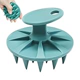 Frotador de pelo – exfoliante silicona relajación masaje cabeza,aparato de masaje de piel peluda portátil casa spa ducha viaje mujer