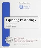 Psychportal (Psych Portal) Access Code Card for Exploring Psychology Ninth Edition in Modules [6 Month]