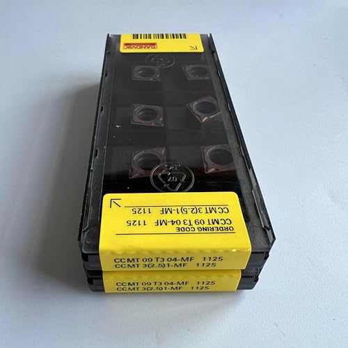 Lames CCMT09T304-MF 1125 en carbure CNC pour une finition de surface parfaite sans bavure