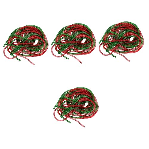 Tubo de nylon flexible para coronas navideñas y manualidades creativas, pack de 4 2