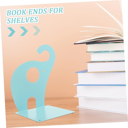Serre-livres éléphant en métal robuste pour étagères de bureau