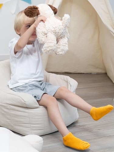 Image of Cooraby 25 Pairs Kids' Low Cut Socks Half Cushion Sport Ankle Athletic Socks