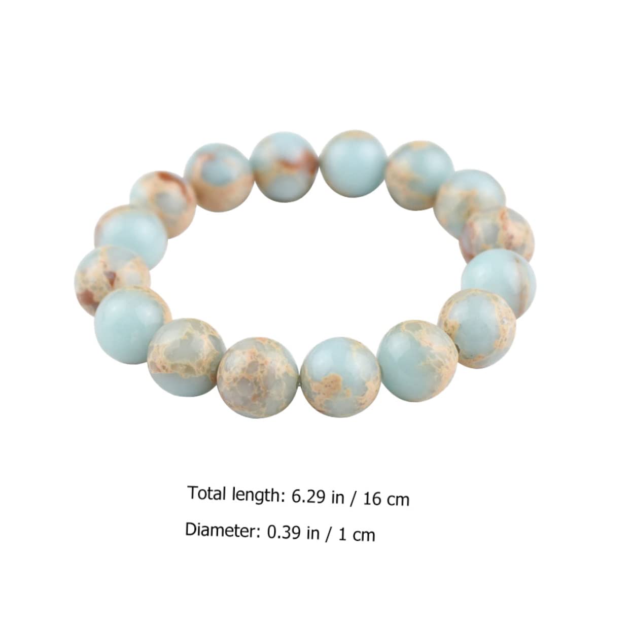 CCXXYGWJ Schmuck Blaues Armband Perle Mädchen Perlen Natürliche Miss Runde Perlen