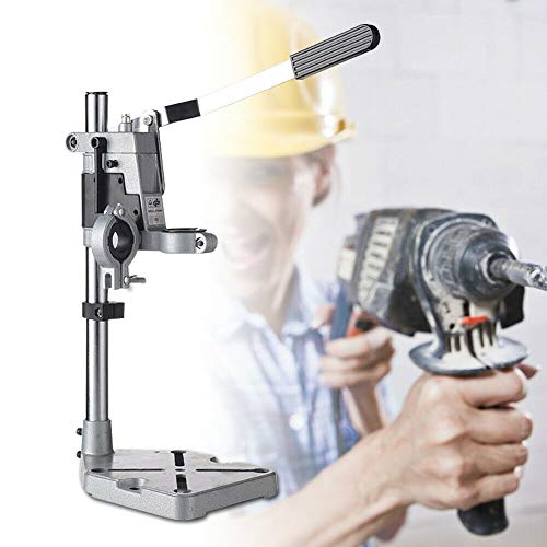 Bench Drill Press Stand, Double Hole Drill Holder, Heavy Duty Electric Adjustable Double Hole Drill Holder, Plug-in Rig, Workbench Repair Tool - Image 9