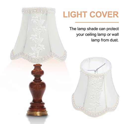 Mobestech Vintage Lamp Shade Fabric Royal Bell Shape Lampshade Decorative Lamp Cover Replacement For Table Lamp Floor Lamp Wall Light Accessories, 13X13X12Cm #TOP7