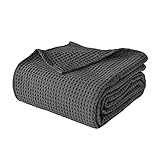 Half Rose 100% Cotton Blankets Waffle Weave Blanket Queen Size- Soft Lightweight Breathable Blankets...