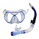 Schnorchelset Erwachsene - Tauch Schnorchel Set | Schnorcheln Set Mit Taucherbrille Und Trocken Schnorchel | Anti-Fog Anti-Leck Schnorchelmaske Aus Gehärtetem Glas Für Tauchen Schnorcheln Schwimmen