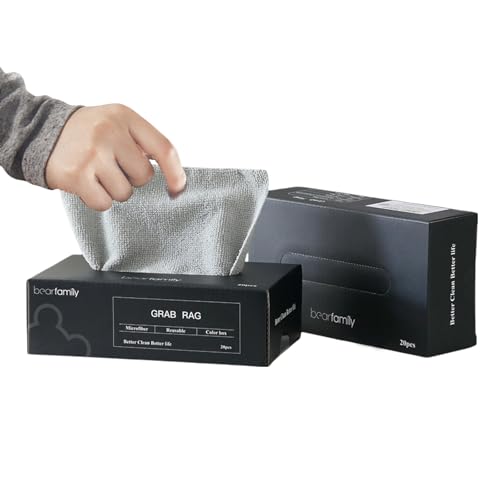 Aipeeo Chiffons de Nettoyage,40 Chiffons en Microfibre 20x20cm,Chiffons Cuisine Réutilisables,Chiffons de Nettoyage pour Cuisine Chiffons Nettoyage Absorbants,pour Cuisine,Salle de Bain,Salon