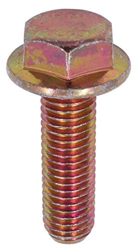 U-Turn Fasteners Flange Bolt - M10-1.50 x 35 mm Flange Bolts Flanged Hex Screws, DIN 6921, Non Serrated Strong & Reliable Zinc Made Frame Bolts Ensures Durability | (Pack of 10)