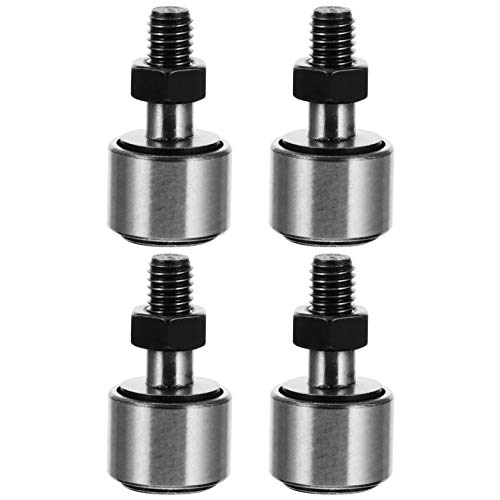 Popetpop 4Pcs Steel Cam Weights Follower Bolt- Type Needle Roller Bearing With With Stud, Male Thread Stud Type Track Needle Roller Bearings Bolt Kit For Motors, Automotive, Mechanical Engineering #TOP10
