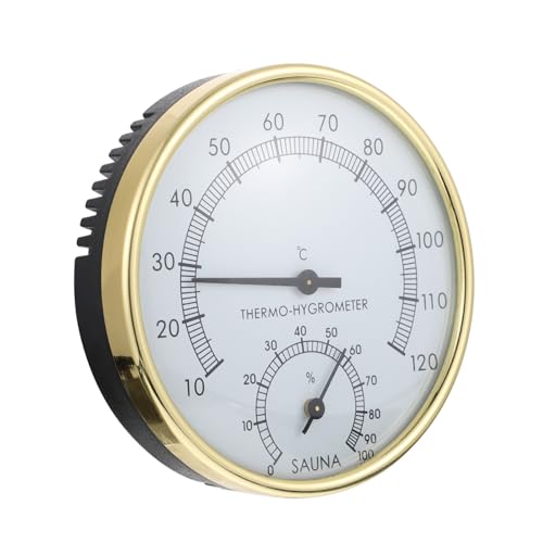 Toyvian Termoigrometro Sauna Multifunzione con Display Strumento Pratico per Controllo Temperatura e Umidità Design Resistente e Durevole per Esterno e