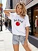 hohololo T Shirt Women Be Kind Print Shirts Ladies Casual Crewneck Short Sleeve Tee Summer Tops (White1,S) #1