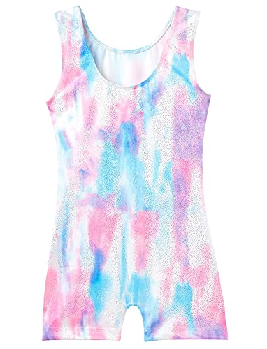 Image of Domusgo Toddler Leotard Gymnastics Long Sleeve, Sparkly Tumbling Dance Leotards for Baby Girls Kids Teens 2-14 Years