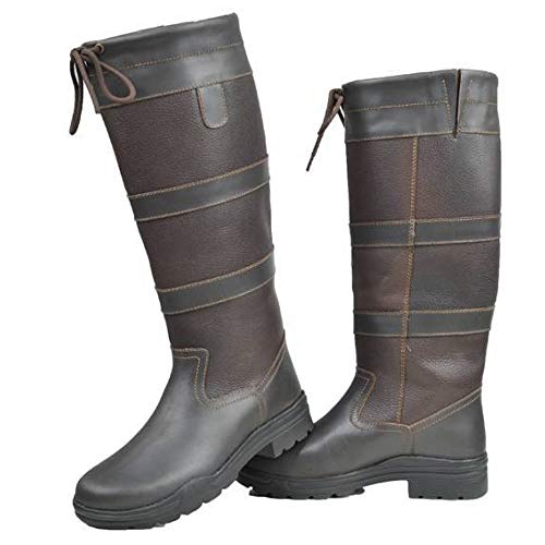 HKM Belmond Winter Membran Fashion Stiefel, Dunkelbraun, 40 Größe, 40 EU