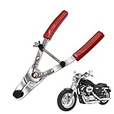 Motorrad-Bremskolbenzange – rotes Universal-Bremskolben-Service-Werkzeug aus Edelstahl | Bremsenreparatur, Kolbenausbau, Motorradwartung, Werkstatt, Garage