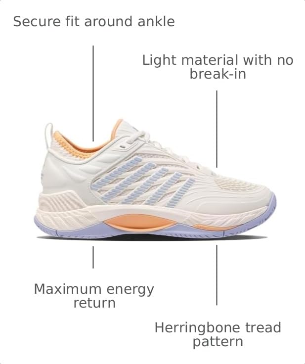 Image of K-Swiss Women's Hypercourt Supreme 2 Tennis Shoe