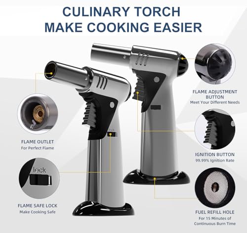 Amrnish Butane Torch, Butane Refillable Kitchen Cooking Torch thumb #4