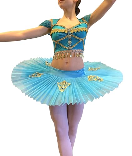 Robe de danse théâtre femme Jasmine JASM05 bleu ciel vêtement scène