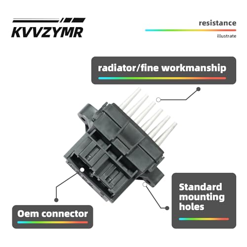Image of AC Blower Motor Resistor Compatible with Chevrolet Silverado Tahoe Traverse Suburban Malibu Avalanche Equinox GMC YukonXL Sierra Acadia Cadillac Escalade CTS Buick Enclave,15141283 15-81638