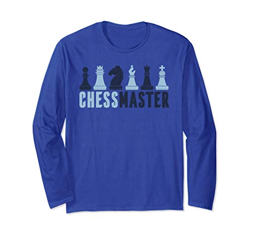 Chess Master - Checkmate - Chess Lover - King Queen Pawn Maglia a Manica