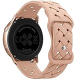 Design unique tressé en silicone : les bracelets Unbeinst pour Samsung Galaxy Watch sont dotés d'un design tressé unique et de trous de ventilation pour permettre à l'air de circuler et éviter l'accumulation d'humidité. Cela le rend plus respirant et confortable à porter