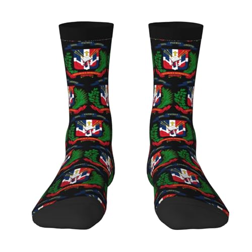 Coat of arms of the Dominican Republic Socks For Men Women Gift Sport Crew Socks Funny Wicking Socks2