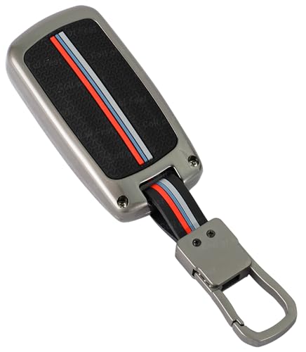 Image of Coll of Fest Premium Metal Silicon Key Cover Compatible with TATA Nexon | Punch | Tiago | Safari | Altroz | Harrier | Tigor | Hexa | Bolt | Zest, Storme 3 Button Flip Key Glow in the Dark