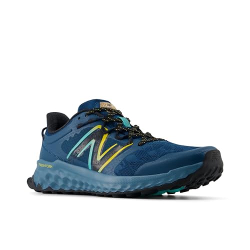 New Balance Tênis de corrida masculino Fresh Foam Garoé V1 Trail, Deep Sea/Cyber Jade/Gengibre Limão
