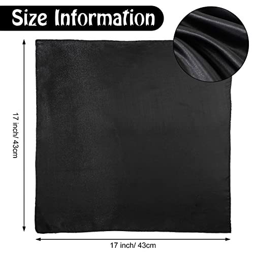 50 Servilletas de Satén Cuadradas 43x43 cm Negras miniatura 2
