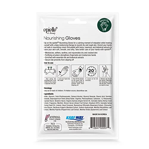 Epielle Nourishing Hand Masks Hemp Gloves . Stocking Stuffers!! #TOP2