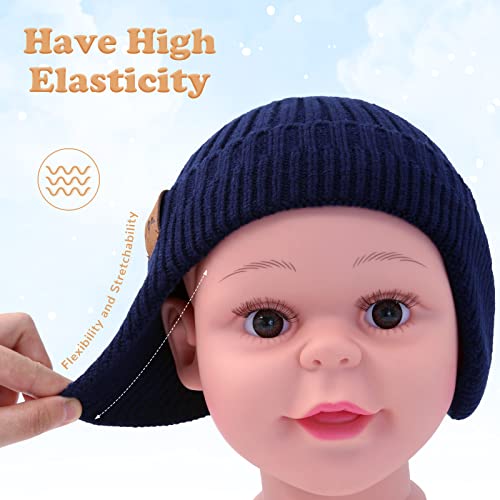 Image of POXIMI Baby Boy Winter Hat Toddler Warm Beanie Girl Knit Hats with Earflap Kid Cute Earmuffs
