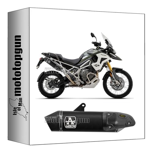 Silencieux Arrow Race Veloce aluminium noir et embout carby-c 2024