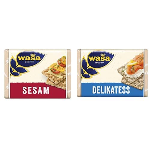 Wasa Susamlı Gevrek Ekmek (Crispbread Sesam) 200 Gr ve Wasa İnce Gevrek Ekmek (Crispbread Delikatess) 270 g.