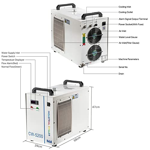 ZAC 7L S&A Industrial Water Chiller CW-5200DH