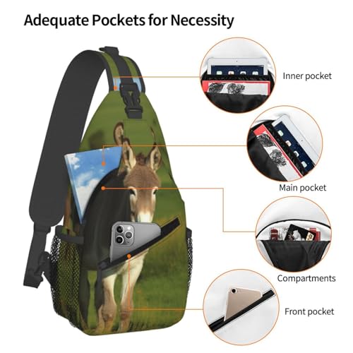 Bolso cruzado tipo mochila urbana negra para hombre miniatura 4