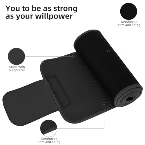 Image of ZPP Waist Trainer for Women and Men, Neoprene Sweat Band Waist Trimmer Belt Slimming Stomach Wrap for Workout