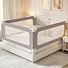 MagicFox 3 Piece Twin Size Bed Rail for Toddlers, Upgraded Height Adjustable Baby Bed Rail Guard, Thickened Child Safety Bed Rails for Twin Size Beds (74.8x74.8x39 Gray)
