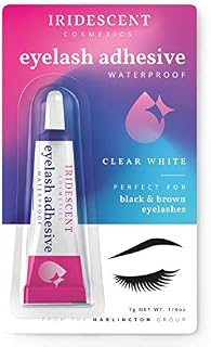 Harlington Group Fake Eyelash Glue Clear False Eye Lash Glue Super Hold 7g 1/4 oz White Lash Extension Adhesive New Waterproof Formula Strong All Day Hold