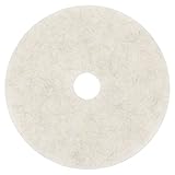 3M 20326 Ultra High-Speed Natural Blend Floor Burnishing Pads 3300, 27' Dia, White (Case of 5)