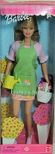 Muñeca Barbie Flower Shop 1999 Mattel miniatura 1
